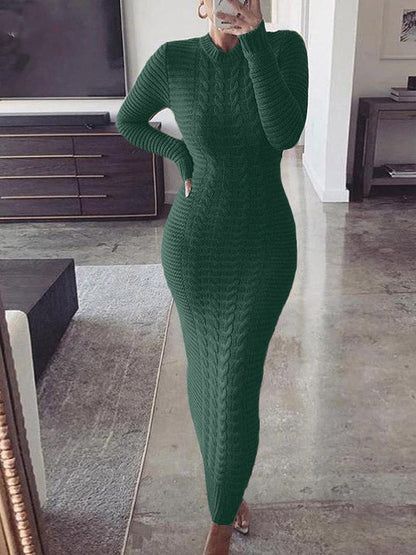 Knitted Bodycon Maxi Sweater Dress