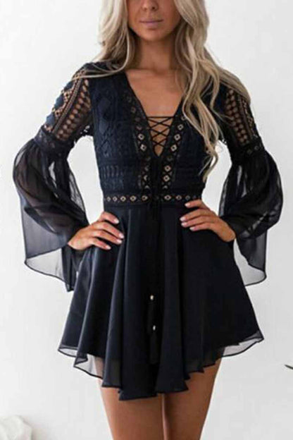 lovwvol Lace Mini Dress (2 Colors )