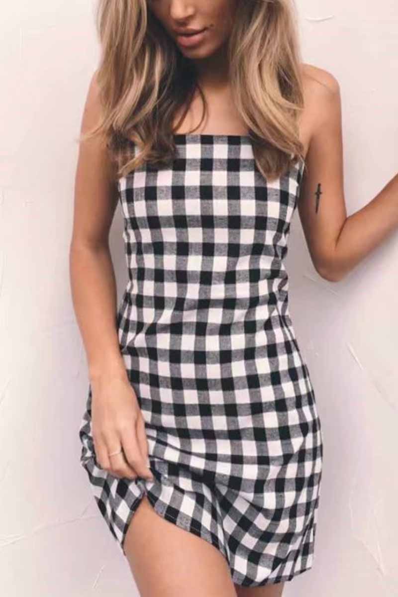 lovwvol Sexy Backless Bow Mini Dress