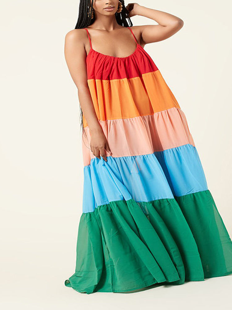 Rainbow Bella Maxi Dress