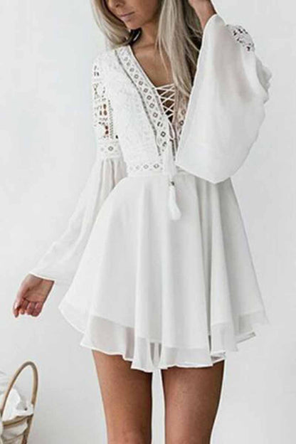 lovwvol Lace Mini Dress (2 Colors )