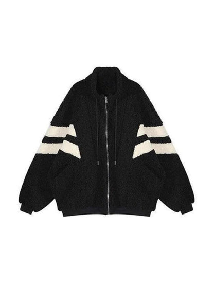 Lambswool Stripe Splice Jacket