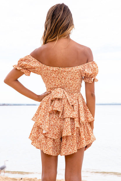 Floral Off Shoulder Romper