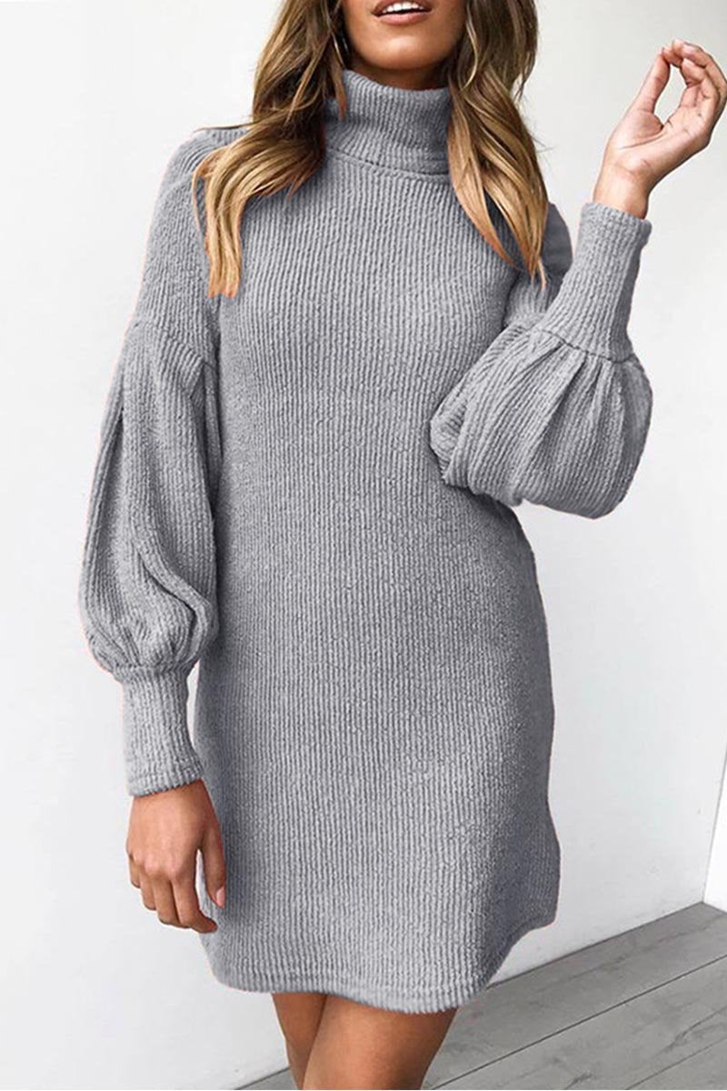 lovwvol O Neck Autumn Sexy Dress(3 Colors)