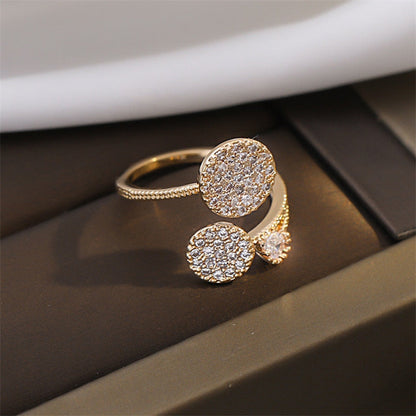 New Luxury Leaf Branch Shape Open Rings For Women Korean Party Exquisite Finger Ring Girls Minimalist Unusual Jewelry Gifts