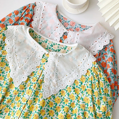 Floral Collar Shirt