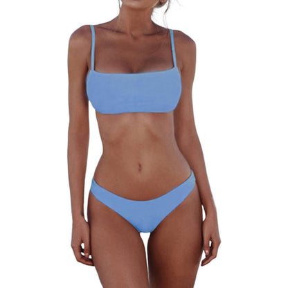 New Sexy Push Up Unpadded Brazilian Bikini Set Women Vintage Swimwear Swimsuit Beach Suit Biquini bathing suits