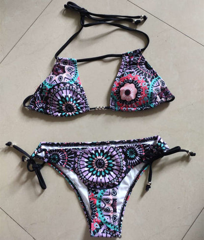 Floral print bikinis new swimwear women swimsuit beach bathing suit maillot de bain femme biquini sexy brazilian bikini set