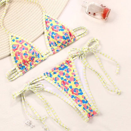 Newest Sexy Bikinis Female Micro Folds Swimwear Women High Cut Bikini Set String Swimming Suit For Women White Swimsuit