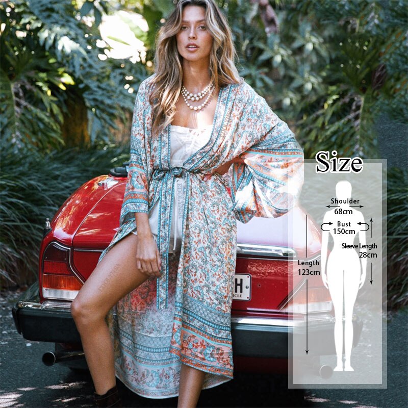 Embroidery Kaftan Beach Tunic Beach Cover up Saida de Praia Swimsuit Women Bikini cover up Pareo Sarong Beachwear Q882