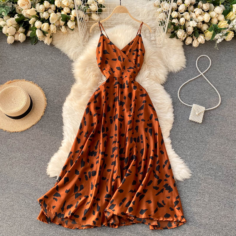 Boho Slim V Neck Summer bandage backless Maxi Long Dress Women Casual spaghetti strap Party Beach Holiday elegant tunic dress