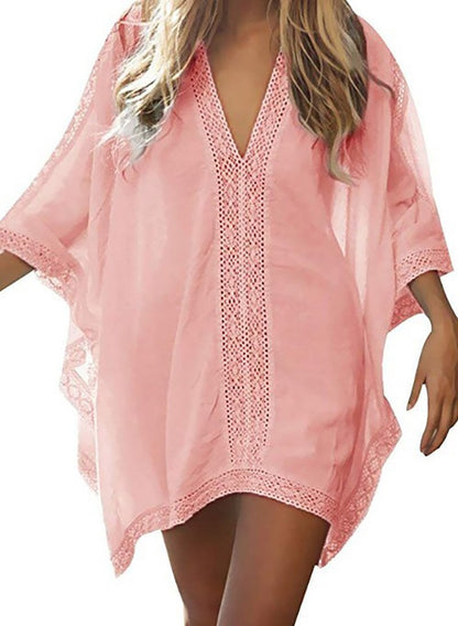 Beach dress shirt Cover-up Swimwear Women White Beach Tunics plus size cover ups Bikini Cover up Sarong Swimsuit Cover upS