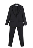 lovwvol Work Pant Suits Business Casual Outfits for Women Winter 2 Piece Set For Women Business Interview Suit Set Uniform Smil Blazer And Pencil Pant Office Lady Suit