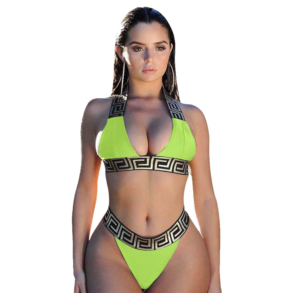 Bandage Swimsuit Sexy Bikini Set Women Crop Top Bikinis Mujer Swimwear Female Separate Fused Women's Swimming Suit Biquini