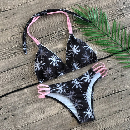 Floral print bikinis new swimwear women swimsuit beach bathing suit maillot de bain femme biquini sexy brazilian bikini set