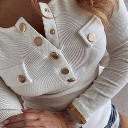 Women Clothing Autumn Spring Women Basic T Shirt New Fashion Long Sleeve V-Neck T Shirt Casual Slim Tops