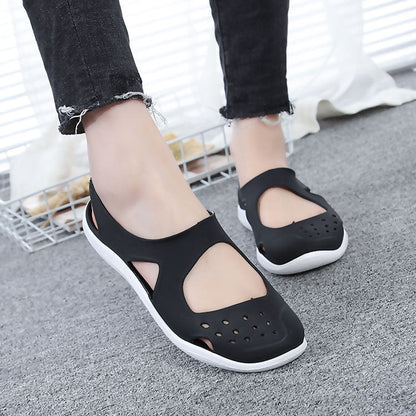 Women's Sandals  Fashion Lady Girl Sandals Summer Women Casual Jelly Shoes Sandals Hollow Out Mesh Flats Beach Sandals