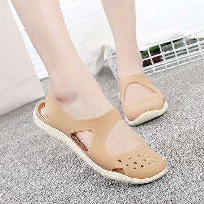 Women's Sandals  Fashion Lady Girl Sandals Summer Women Casual Jelly Shoes Sandals Hollow Out Mesh Flats Beach Sandals