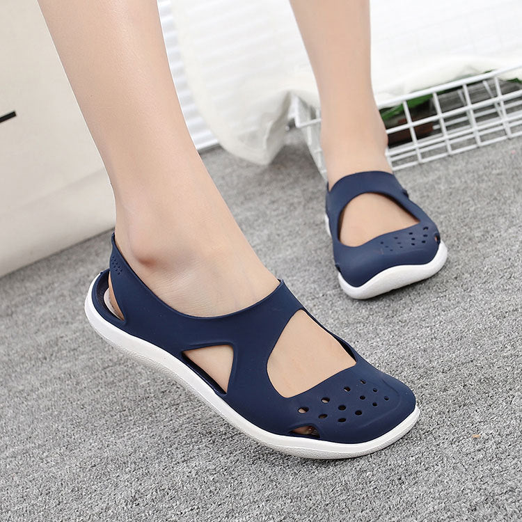 Women's Sandals  Fashion Lady Girl Sandals Summer Women Casual Jelly Shoes Sandals Hollow Out Mesh Flats Beach Sandals