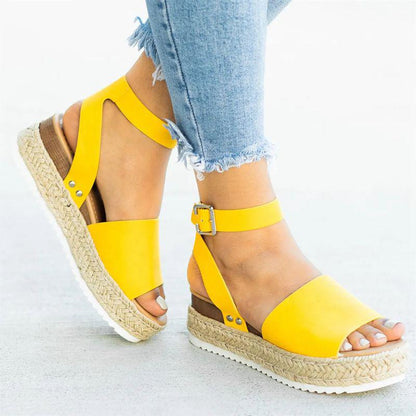 lovwvol Wedges Shoes For Women High Heels Sandals Summer Shoes 2023 Flip Flop Chaussures Femme Platform Sandals Plus Size 35-43