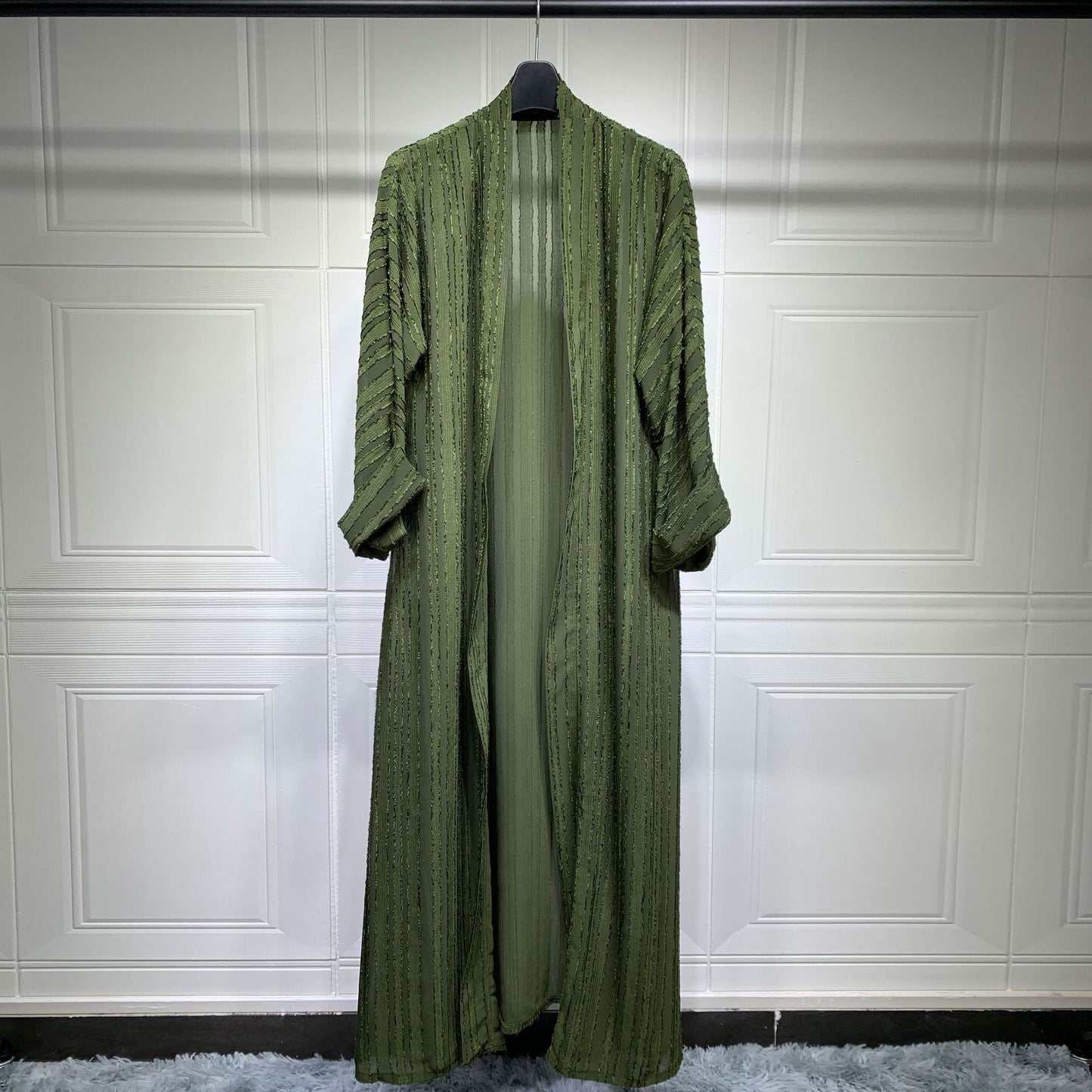 Ramadan Eid Djellaba Abaya Dubai Long Sleeve Muslim Dress Kimono Opened Abaya Dubai Muslim Cardigan Islam Abayas With Belt WY709