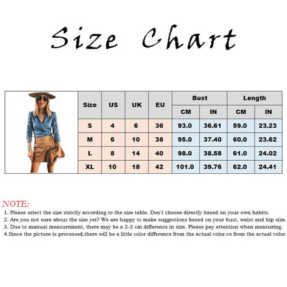 Denim Shirts For Women Long Sleeve Tops Blouses Women Clothes Autumn And Winter Denim Shirt Lady New Top Slim Sexy Denim Shirt