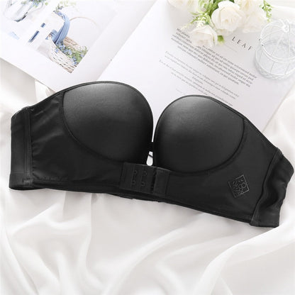 Invisible Bras Front Closure Push Up Bra Strapless Bralette Seamless Bralette