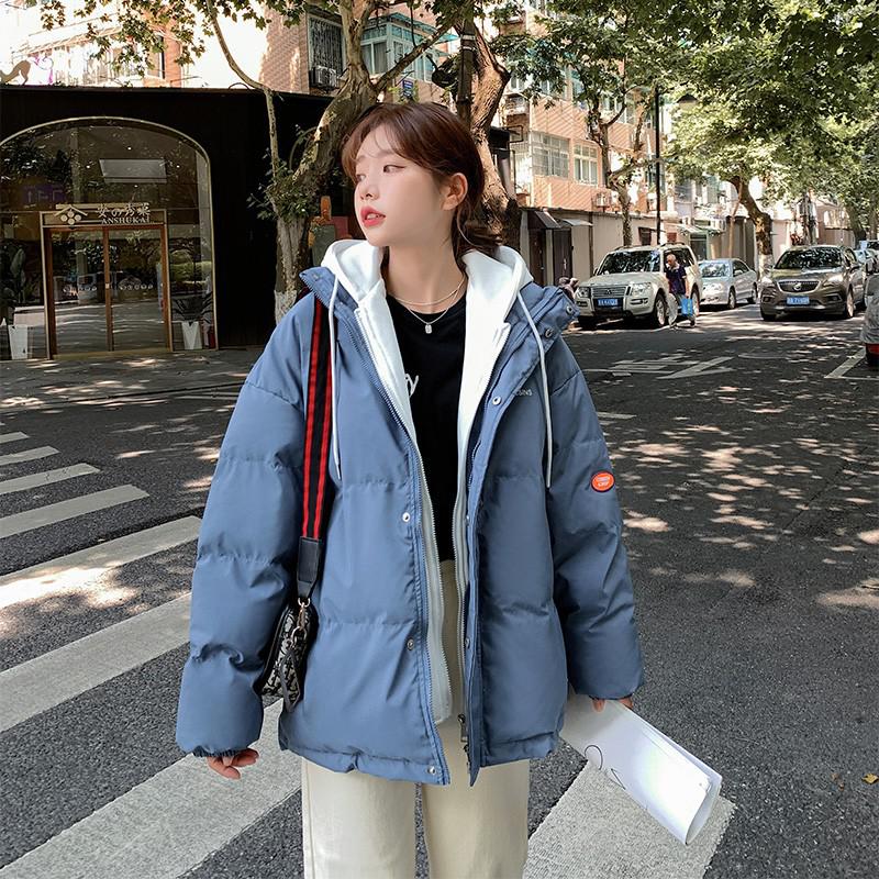 Winter Jacket Women Overcoat Thick Down Cotton Padded Short Parkas Mujer Oversize Casual Hooded Bubble Coat Female