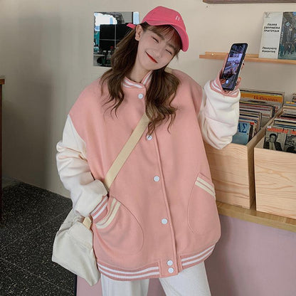 Plus Size Korean Fashion Clothes Cool sweatshirt women Spring New Oversized Hoodies Zip up Tops Casual jacket