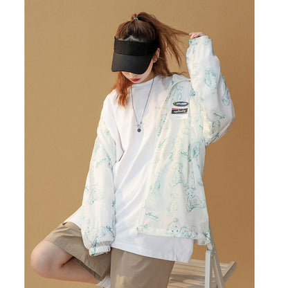 summer sun protection clothing Hooded Casual Women's Harajuku Long Coat For Women Streetwear Gothic Jackets Clothes