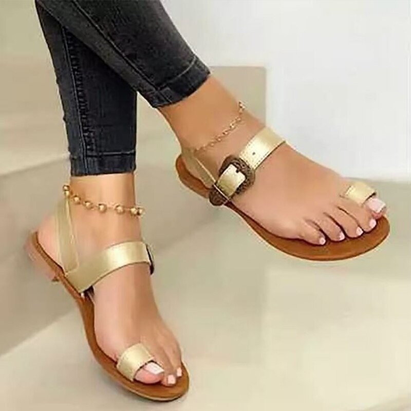 Fashion Slippers For Women Clip Toe Summer Buckle Sandals Casual Ladies Beach Shoes Woman Flip Flops Female  Square Heels