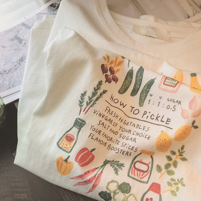 How To Pickle Aesthetic Print Graphic T-Shirt