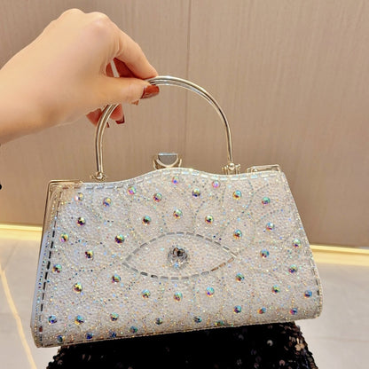 New New 2025 retro diamond-encrusted handbag hand bag fashion banquet bag dinner bag shoulder bag oblique span bag