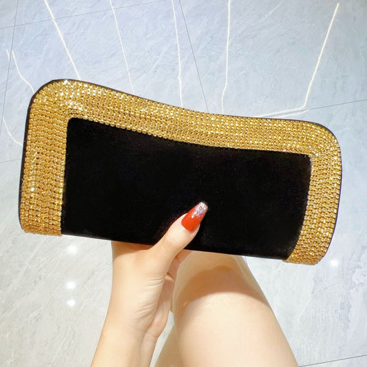 New New high-end velvet niche bag women's bag 2025 shoulder messenger bag party bag dinner bag