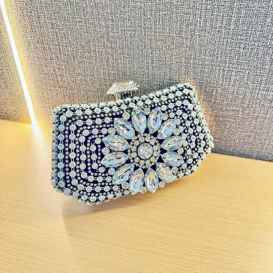 New banquet bag woman full diamond clutch bag rhinestone clutch bag cheongsam dinner bag dress bag celebrity handbag woman