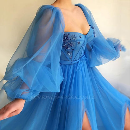 2025New summer new  women's clothing temperament fashion dress mesh split pendulum wedding evening dress