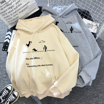 lovwvol sweatshirt Autumn Harajuku Women's Sweater Vintage Dinosaur Top Long Sleeve T-shirt Fashion Casual Sweatshirt Hoodie Clothes