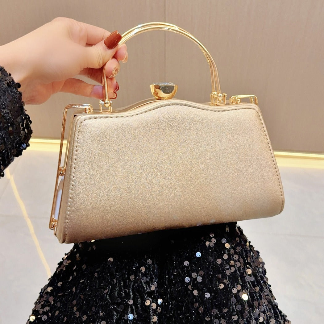 New New 2025 retro diamond-encrusted handbag hand bag fashion banquet bag dinner bag shoulder bag oblique span bag