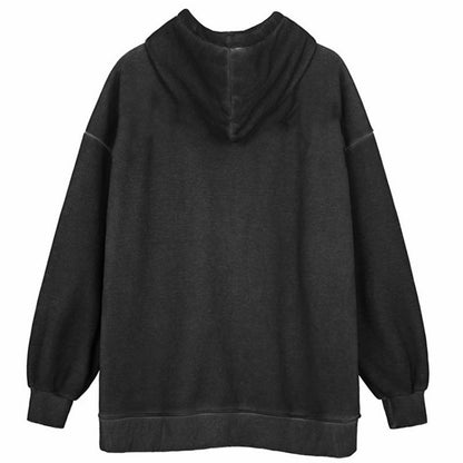 lovwvol grunge dti New Hoodie Sweater Women's Loose Street Sports Zipper Cardigan Coat Trendy