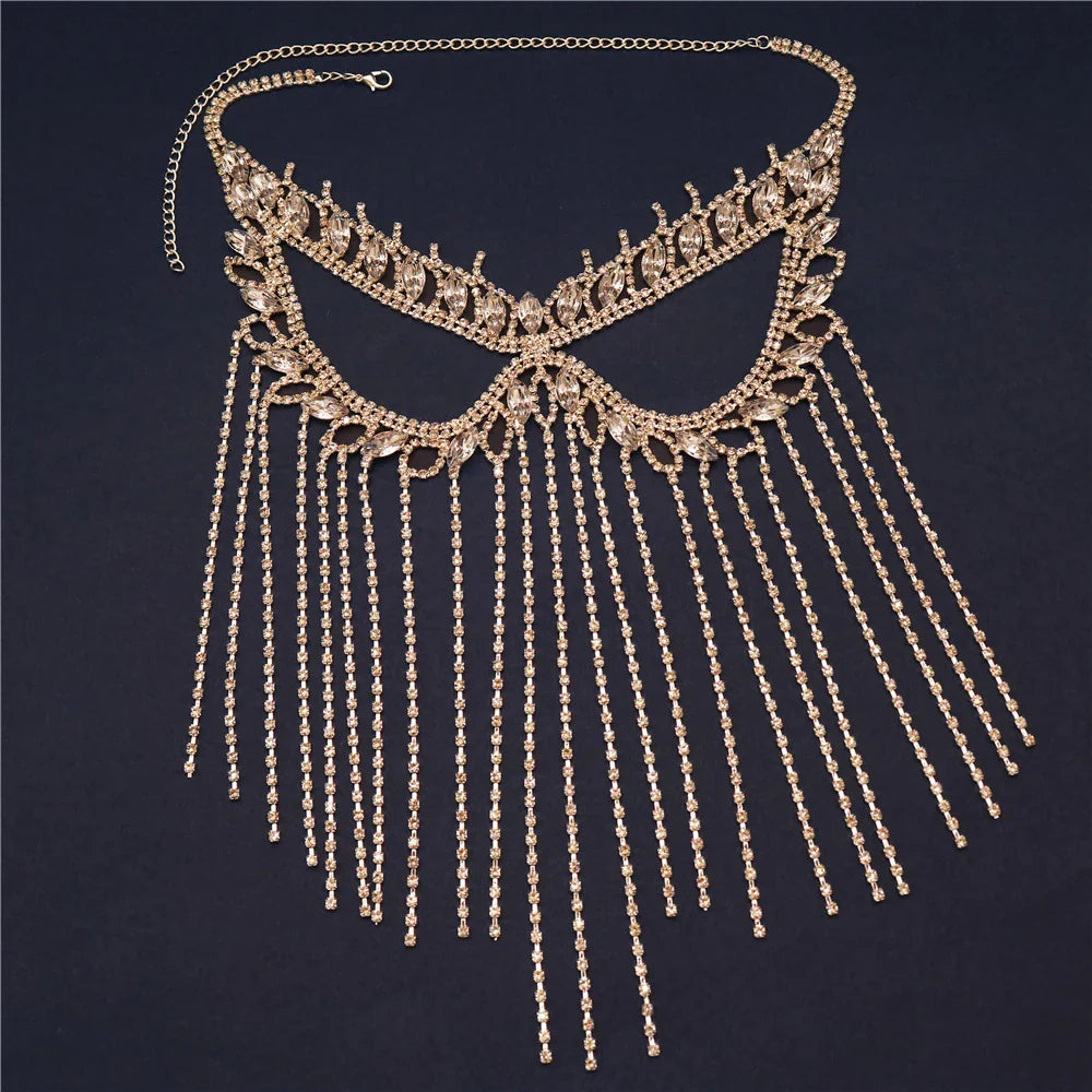 New Tassel Veil Masks Women Headwear Rhinestone Chains Face Mask Masquerade Dance Party Costume Sexy Face Accessories Jewelry