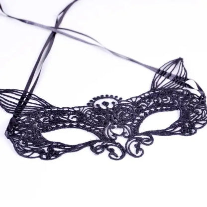 Women Hollow Lace Masquerade Face Mask Sexy Cosplay Prom Party Props Costume Halloween Masquerade Mask Nightclub Queen Eye Mask