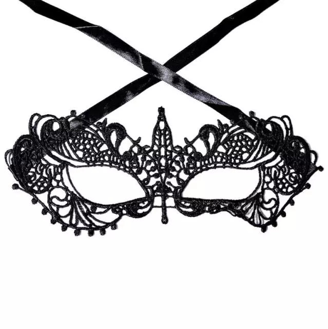 Women Hollow Lace Masquerade Face Mask Sexy Cosplay Prom Party Props Costume Halloween Masquerade Mask Nightclub Queen Eye Mask