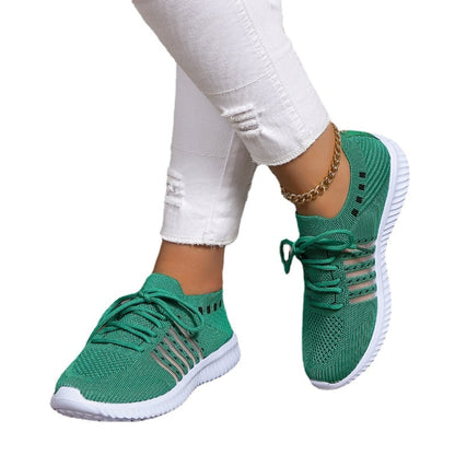 Autumn New Platform Shoes for Women  Fashion Lace Up Breathable Sneakers for Women Outdoor Durable Ladies Vulcanized Shoes