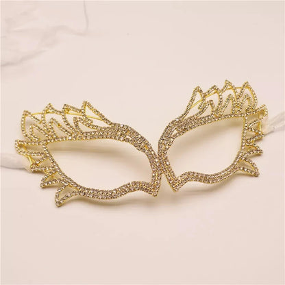 Indian Tassel Veil Mask for Face Women Rhinestone Face Masks Masquerade Dance Party Banquet Decoration Face Accessories Jewelry