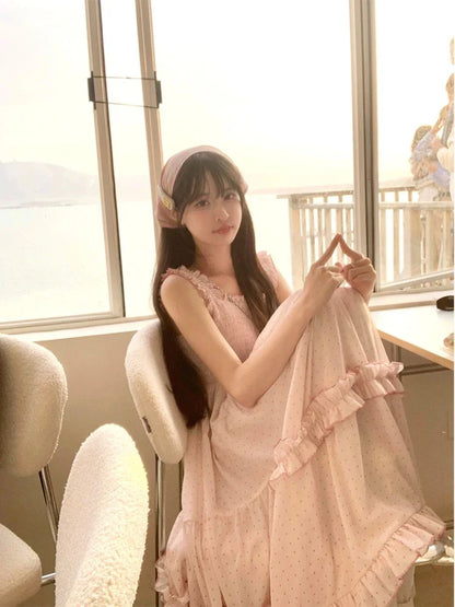 lovwvol French Elegant Chiffon Dress Beach Style Sleeveless Sweet Fairy Summer Even Party One Piece Dress Korean Fashion 2000s Vintage