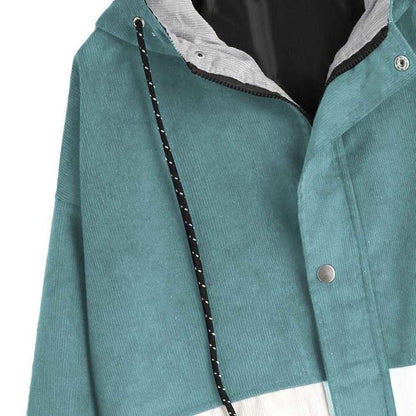 Outerwear Coats Jackets Corduroy Patchwork Oversize Jackets Autumn Jacket Women Chaqueta Mujer Ceket Streetwear Coat Windbreaker