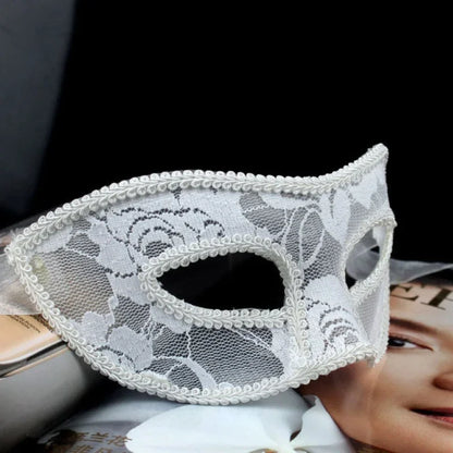 Sexy Lady Black White Red Lace Mask Translucency Half Face Masks Masquerade Party Dance Costume Party Eye Mask