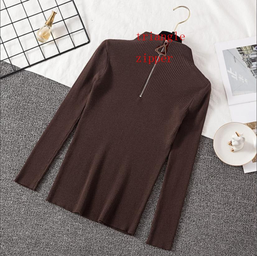 lovwvol Sexy Turtleneck Sweater Women Autumn Winter Clothes Sueter Mujer Zip Christmas Sweaters Pink Fashion Pullovers Ladies