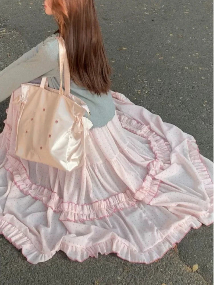 lovwvol French Elegant Chiffon Dress Beach Style Sleeveless Sweet Fairy Summer Even Party One Piece Dress Korean Fashion 2000s Vintage