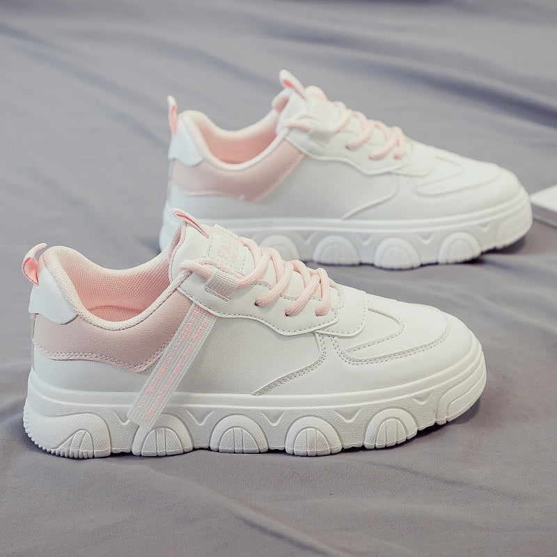 Designer Platform Running Sneakers Women  Tennis shoes Woman Walking Chunky Sneakers white Casual Slip on Vulcanized Shoes